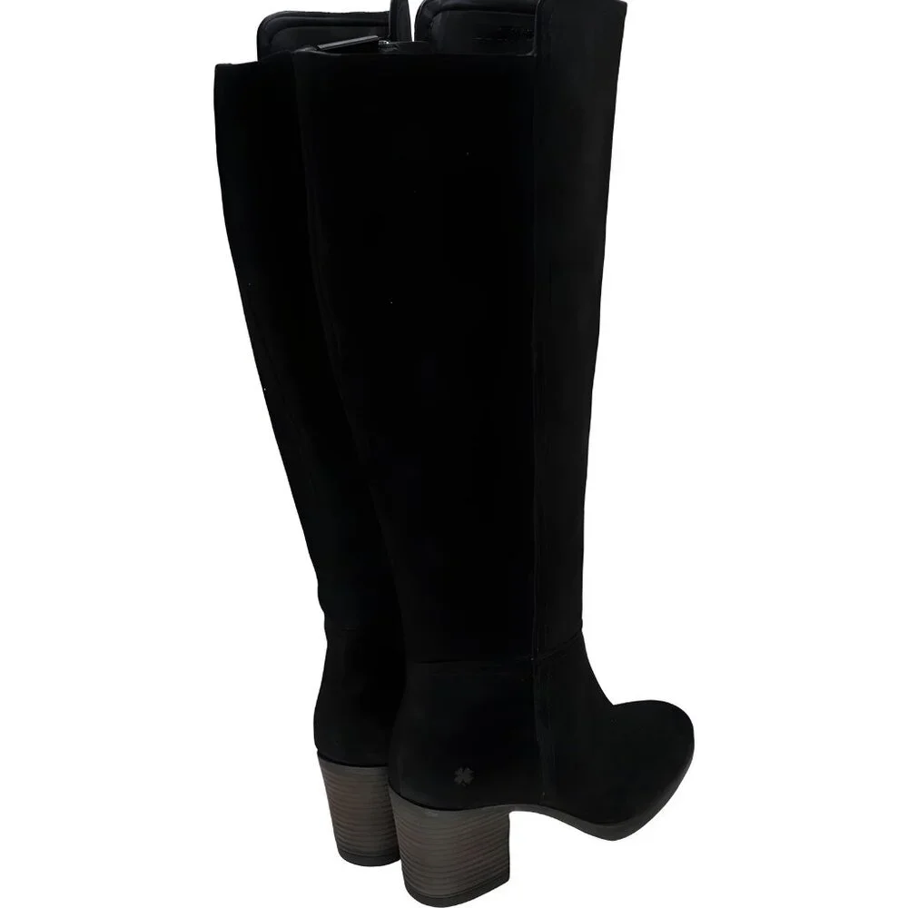 Lucky Brand Women's Black Suede Wide-Calf Boots 7.5M - Fast Shipping - Picture 3 of 6